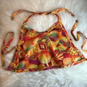 90s’ Geometric Tie-Back Bikini Top